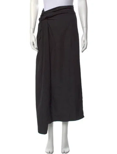 Pre-owned Rohe Long Skirt In Black