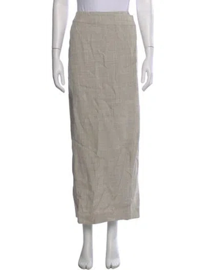 Pre-owned Rohe Long Skirt In Gray