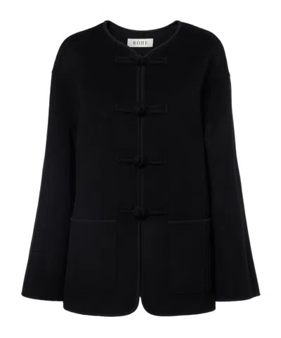 Rohe Long Sleeve Casual Jacket In Black