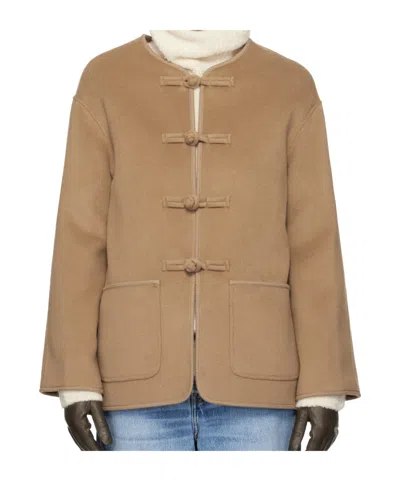 Rohe Long Sleeve Casual Jacket In Brown