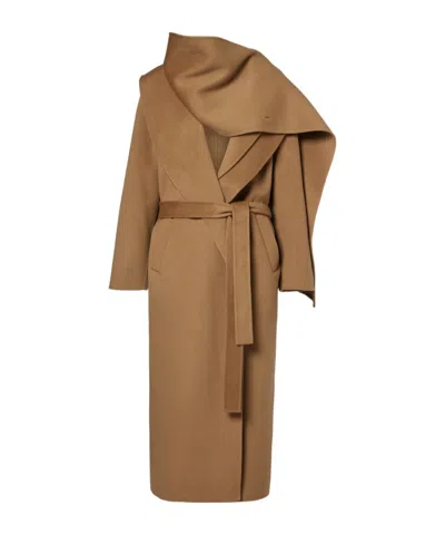 Rohe Long Sleeve Coat In Brown