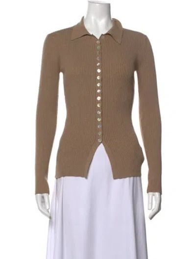Pre-owned Rohe Long Sleeve Polo W/ Tags In Neutrals