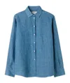 Rohe Chambray Buttoned Shirt In Blue