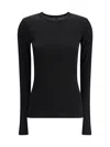 Rohe Long-sleeved Sweater In Black