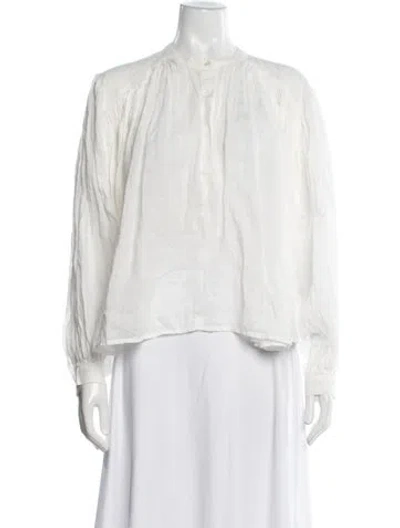 Pre-owned Rohe Long Sleeve Top In White