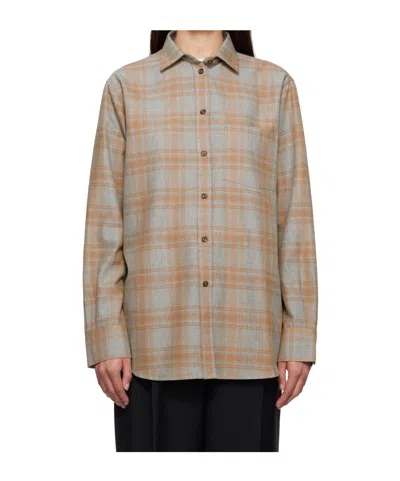 ROHE LONG-SLEEVED PLAID SHIRT
