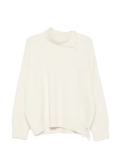 Rohe Long-sleeve Fringed Sweater In Multi