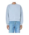 Rohe Crew Neck Ribbed-trim Sweatshirt In Gray