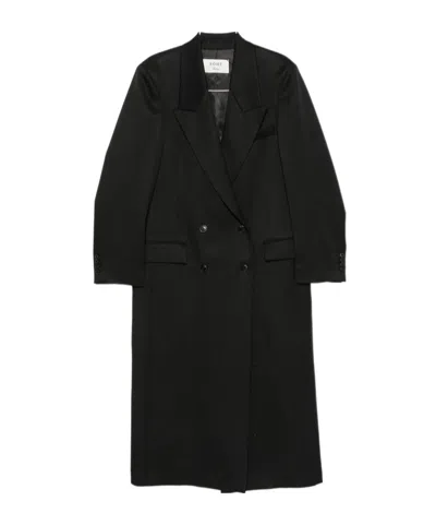 Rohe Long-sleeved Coat In Black