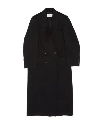 Rohe Long-sleeved Coat In Black