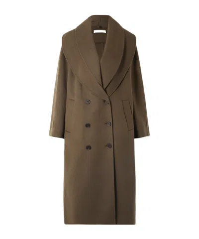 Rohe Long-sleeved Coat In Brown