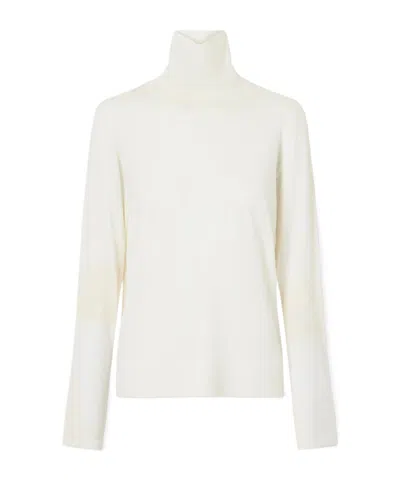 Rohe Wool And Cashmere-blend Turtleneck Sweater In White