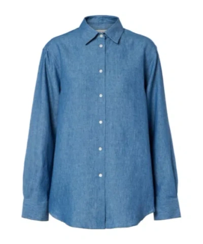 Rohe Long-sleeved Shirt In Blue