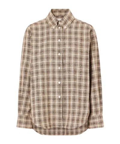 Rohe Long-sleeved Shirt In Brown
