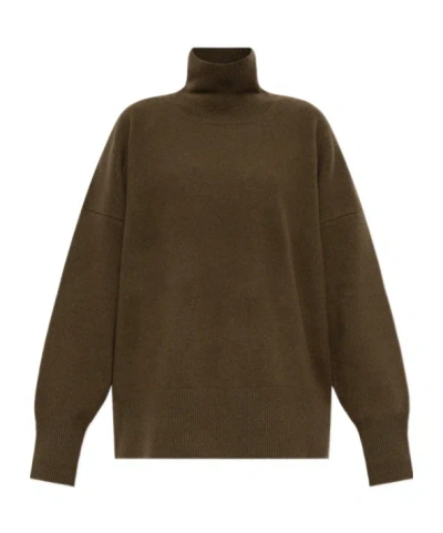 Rohe Wool-blend Turtleneck Sweater In Green