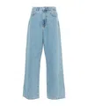 Rohe Róhe Low-rise Wide-leg Denim Jeans In Blue