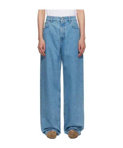 Rohe Low-rise Wide-leg Jeans In Blue