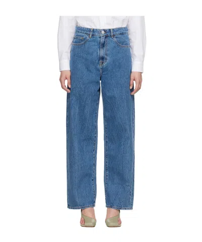 Rohe Low-rise Wide-leg Jeans In Blue
