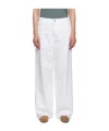 Rohe Low-rise Wide-leg Jeans In White