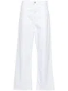 Rohe Róhe Low Waist Wide Leg Denim In White