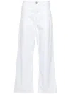 Rohe Róhe Low Waist Wide Leg Denim In White