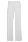 Rohe Róhe Low Waist Wide Leg Denim In Optic White