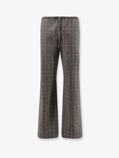 Rohe Madras Cotton Trousers In Multi