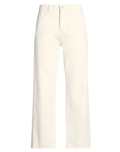 Rohe Róhe Man Pants Ivory Size 32 Cotton In White