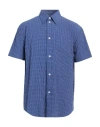 Rohe Róhe Man Shirt Blue Size S Cotton In Blue