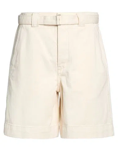Rohe Róhe Man Shorts & Bermuda Shorts Ivory Size 31 Cotton In Neutral