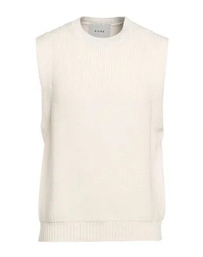 Rohe Róhe Man Sweater Ivory Size S Wool In White