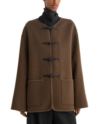 ROHE ROHE MANDARIN WOOL DOUBLE JACKET