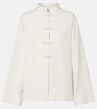 Rohe Marie Crepe Jacket In White