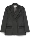 Rohe Róhe Anthracite Grey Mélange Blazer In Grey