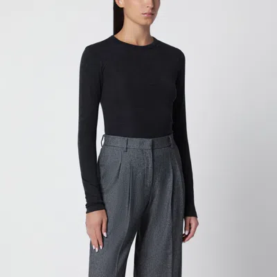 Rohe Mélange Wool Sweater In Black