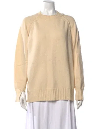 Pre-owned Rohe Merino Wool Crew Neck Sweater In Neutrals