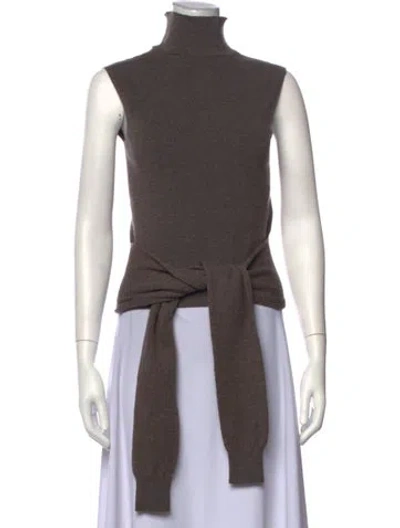 Pre-owned Rohe Merino Wool Turtleneck Sweater In Brown