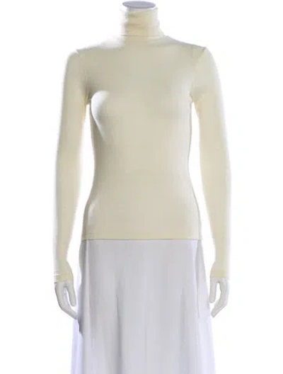 Pre-owned Rohe Merino Wool Turtleneck Top In Neutral