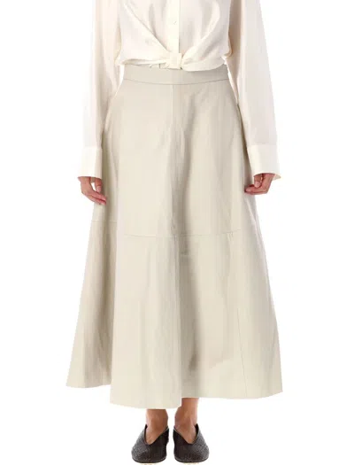 ROHE RÓHE MIDI LEATHER SKIRT