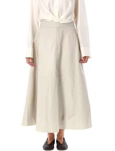 ROHE RÓHE MIDI LEATHER SKIRT