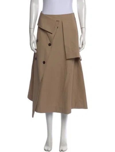 Pre-owned Rohe Midi Length Skirt In Neutrals
