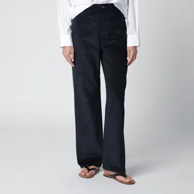 Rohe Róhe Midnight Blue Corduroy Trousers
