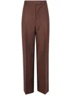 Rohe Midwaist Tailored Trousers In Brown