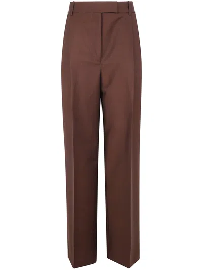 Rohe Midwaist Tailored Trousers In Brown
