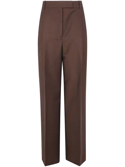 Rohe Midwaist Tailored Trousers Clothing In Brown