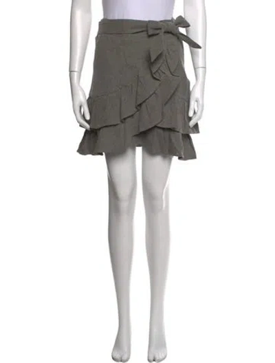Pre-owned Rohe Mini Skirt In Grey