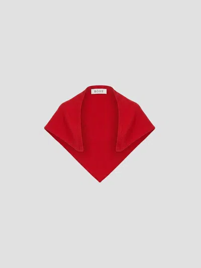 Rohe Mini Triangle Scarf In Red
