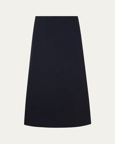 Rohe Minimal High Waist Scuba Skirt In Black