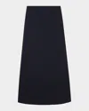 Rohe Minimal High Waist Scuba Skirt In Black