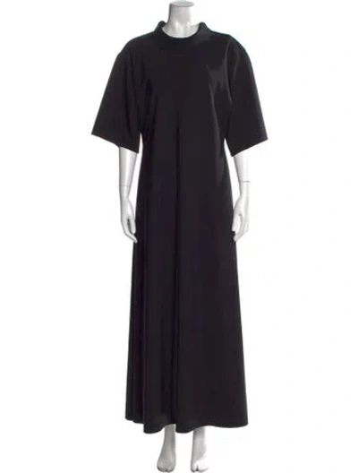 Pre-owned Rohe Mock Neck Long Dress W/ Tags In Black